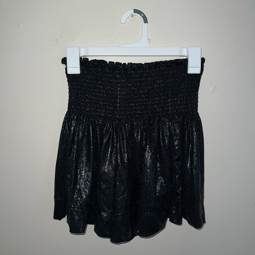 Queen of Sparkles Flowy Shorts sparkle Black Size Small